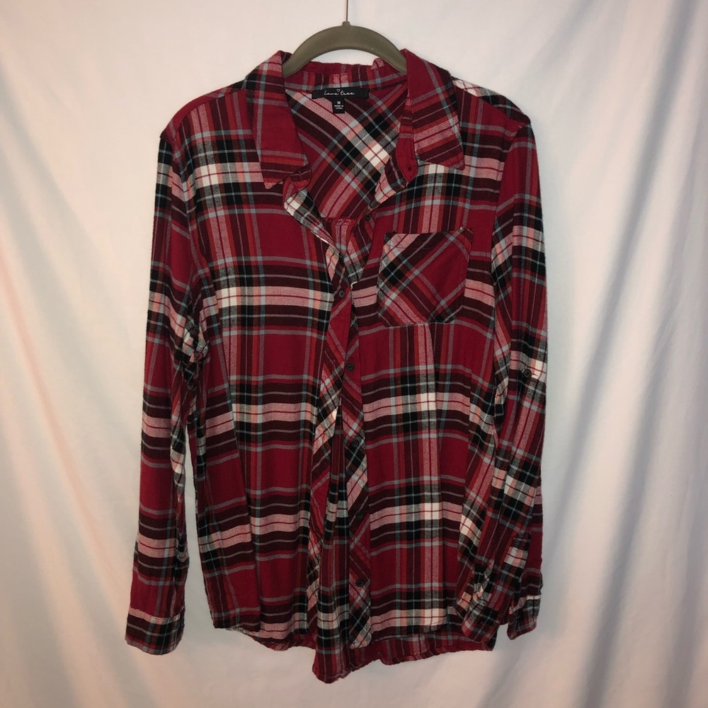 Brand Love Tree. Size Medium. Red Flannel